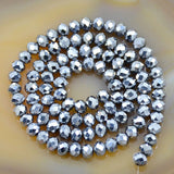 Top Quality Czech Crystal Faceted Rondelle Beads on a 15" Strand 2x3mm