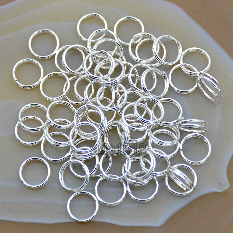 Stainless Steel Single Loops Metal Open Jump Rings Jewelry Making