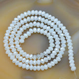 Top Quality Czech Crystal Faceted Rondelle Beads on a 15" Strand 3x4mm