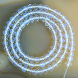 White Opalite Gemstone Round Loose Beads on a 15.5" Strand