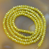 Top Quality Czech Crystal Faceted Rondelle Beads on a 15" Strand 2x3mm