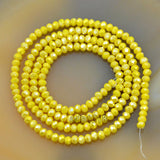 Top Quality Czech Crystal Faceted Rondelle Beads on a 15" Strand 2x3mm