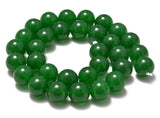 Natural Malay Green Jade Smooth Round Loose Beads 15" 4mm 6mm 8mm 10mm 12mm