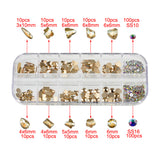 Top Quality Mixed Shape Box Set Flatbacks Crystal Multi-Shape Rhinestone Nail Art Decoration 300 Pcs