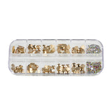 Top Quality Mixed Shape Box Set Flatbacks Crystal Multi-Shape Rhinestone Nail Art Decoration 300 Pcs