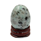 Natural Gemstone Egg Crystal Sphere Reiki Healing Massage Finger Exercise: Afghan Jade, Lotus, Spider, Dalmation & Zebra (1)
