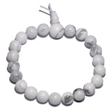 Natural Gemstone Beads Buddhist Prayer Yoga Meditation Wrist Rosary Bracelet 8mm