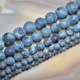 Matte Natural Kambaba Jasper Gemstone Round Loose Beads on a 15.5" Strand