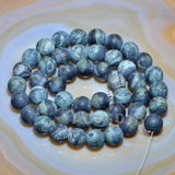 Matte Natural Kambaba Jasper Gemstone Round Loose Beads on a 15.5" Strand