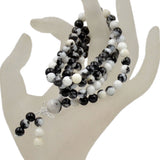 Natural Gemstones Buddhist 108 Prayer Healing Mala Beads Stretchy Bracelet/Necklace 6mm