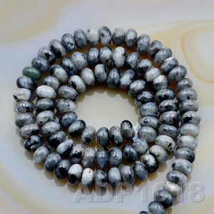 Natural Larvikite Labradorite Gemstone Smooth/Matte/Faceted Rondelle Loose Beads on a 15.5" Strand