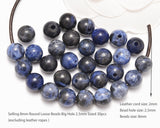 AD Beads Natural Gemstone 8mm Round Loose Beads Big Hole 2.5mm Sized 40pcs