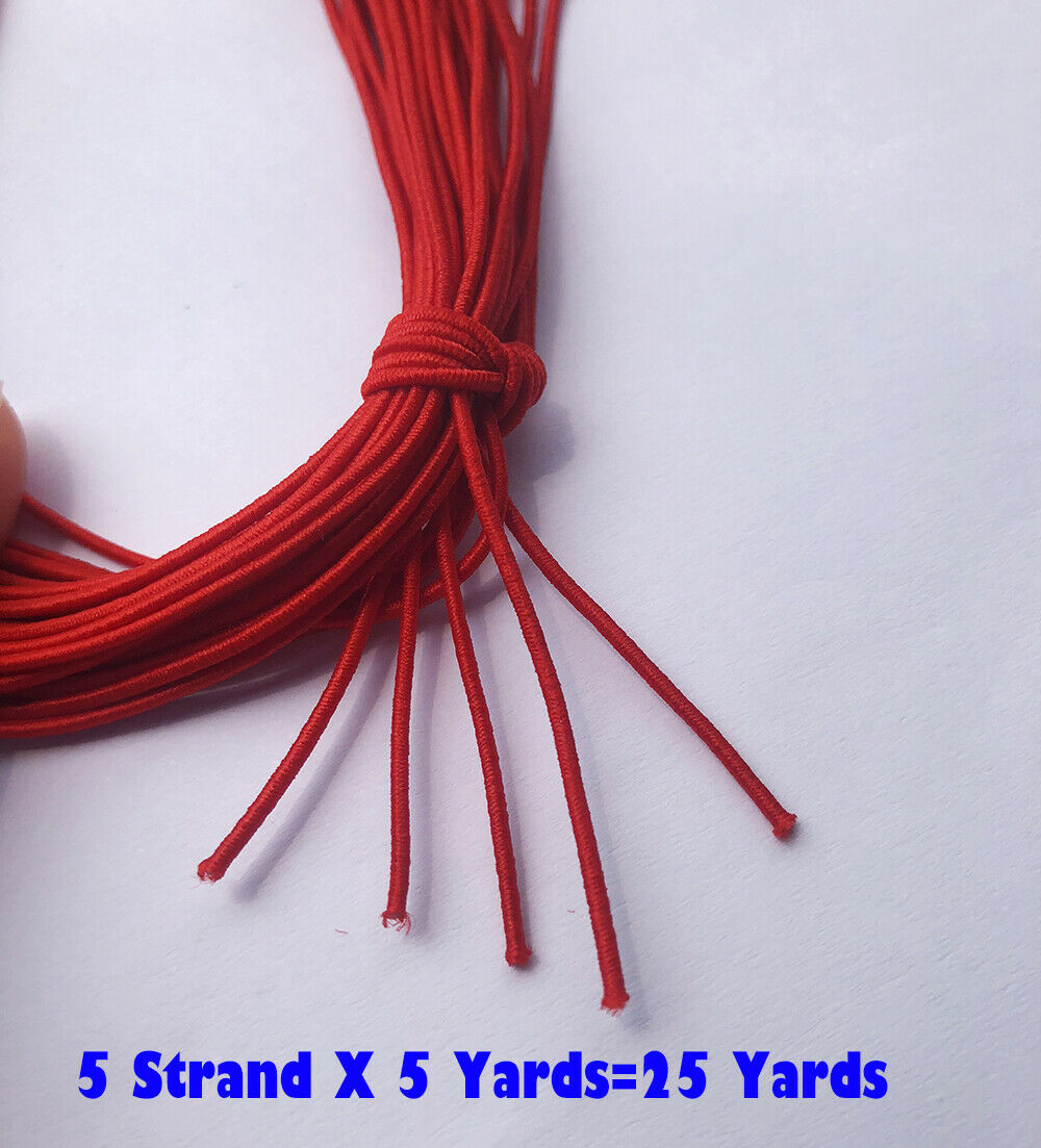 Elastic Mask Strap TEHAUX 50pcs Elastic Barbed Cord Loops - Mask ...