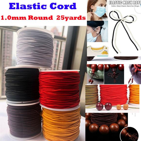 Black Crystal Thread - 1mm Beading String - 1100 Yards - Elastic Stretch  Cord