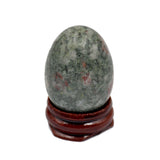 Natural Gemstone Egg Crystal Sphere Reiki Healing Massage Finger Exercise: Rose Quartz, Clear Quartz, White Jade, Blue Spot, & Red Sesame (4)