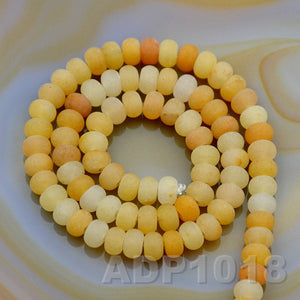 Natural Yellow Aventurine Gemstone Smooth/Matte/Faceted Rondelle Loose Beads on a 15.5" Strand