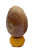 Natural Gemstone Egg Crystal Sphere Reiki Healing Massage Finger Exercise: Yellow Tiger, Desert Jasper, Indian, Golden Sand, & Unakite (7)