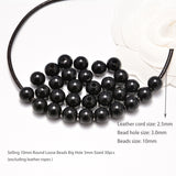 AD Beads Natural Gemstone 10mm Round Loose Beads Big Hole 3mm Sized 30pcs