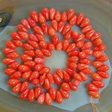 16inches 5x9mm Pink Red White Etc Coral Teardrop Beads