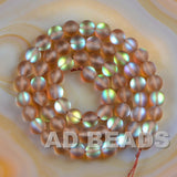 6mm -12mm Enhanced crystal Round smooth or Matte Beads 16"