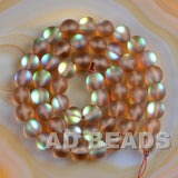 6mm -12mm Enhanced crystal Round smooth or Matte Beads 16"