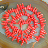 15inches 4x10-5x16mm Red White Pink Etc Coral Chili Pepper Beads