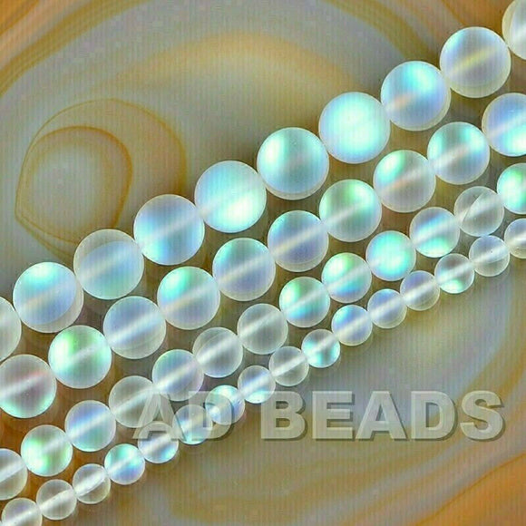 6mm -12mm Enhanced crystal Round smooth or Matte Beads 16