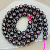 Natural Red Garnet Gemstones Round Beads 15" 3mm 4mm 6mm 8mm 9mm 10mm 12mm