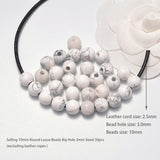 AD Beads Natural Gemstone 10mm Round Loose Beads Big Hole 3mm Sized 30pcs