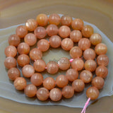 Natural SunStone Gemstone Round Loose Beads 15.5" 4mm 6mm 8mm 10mm 12mm