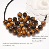 AD Beads Natural Gemstone 10mm Round Loose Beads Big Hole 3mm Sized 30pcs