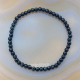 Natural Black Obsidian Gemstone Beads Stretch Bracelet Healing Reiki
