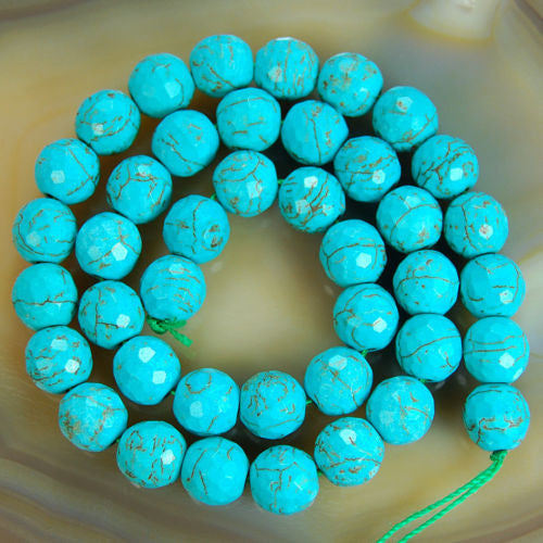 Blue Howlite Turquoise Cylinder Tube Beads Size 18x12mm 15.5'' Strand – CRC  Beads