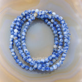 Natural Blue Spot Jasper Gemstone Beads Stretch Bracelet Healing Reiki