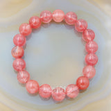 Natural Cherry Quartz Gemstone Beads Stretch Bracelet Healing Reiki