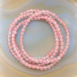 Natural Cherry Quartz Gemstone Beads Stretch Bracelet Healing Reiki