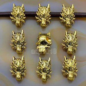 Dragon Solid Metal Finding Connector Spacer Charm Beads 10 Pcs