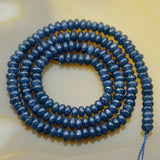 Faceted Natural Sapphire Jade Rondelle Gemstone Round Loose Beads on a 15.5" Strand