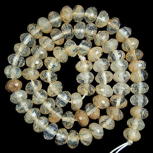 Tacool Natural Faceted 2mm Round Loose Gemstone Beads - Ruzy Zoite Stone, 15.5" Strand For DIY Jewelry Making