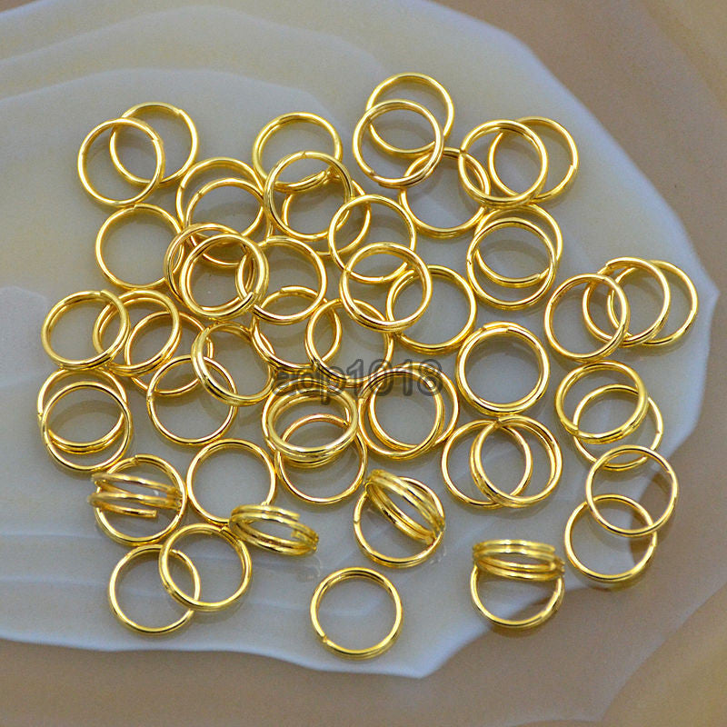 Single Loop & Double Loop Plated Over Copper Jump Rings Connectors