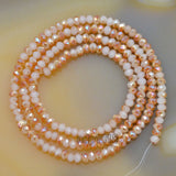 Top Quality Czech Crystal Faceted Rondelle Beads on a 15" Strand 2x3mm