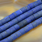Natural Frosted Column Gemstone 8x12mm Loose Beads on a 7.5" Strand