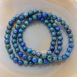 Natural Lapis Chrysocolla Gemstone Beads Stretch Bracelet Healing Reiki