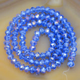 Top Quality Czech Crystal Faceted Rondelle Beads on a 15" Strand 4x6mm