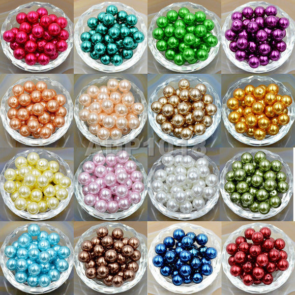 Top Quality Czech Satin Luster Glass Pearl Round Loose Beads Bag (1)