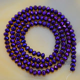 Top Quality Czech Crystal Faceted Rondelle Beads on a 15" Strand 3x4mm