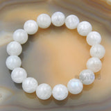 Natural Moonstone Gemstone Beads Stretch Bracelet Healing Reiki