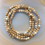 Natural Picture Jasper Gemstone Beads Stretch Bracelet Healing Reiki