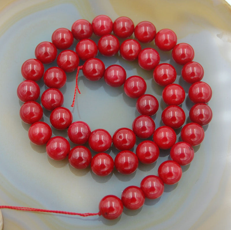 DD Original Red Coral Beads 5mm.