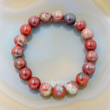 Natural Red Jasper Gemstone Beads Stretch Bracelet Healing Reiki